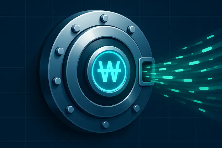 To visually represent the fast, secure, and convenient deposit/withdrawal system using Korean Won, a key feature highlighted in the article.