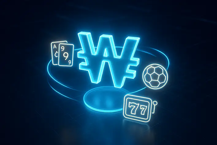 To create a conceptual image that highlights the key features of UFA Korea 888: fast transactions with Korean Won, a variety of games, and 24/7 service.