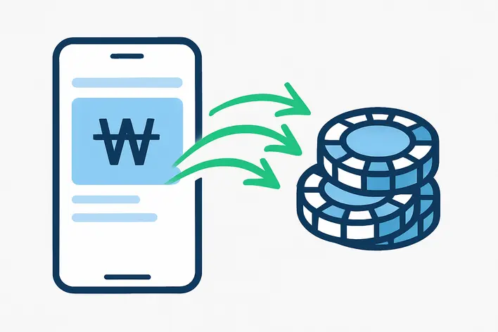 To visually represent the speed and simplicity of the automated deposit and withdrawal system using Korean Won, as described in the article.