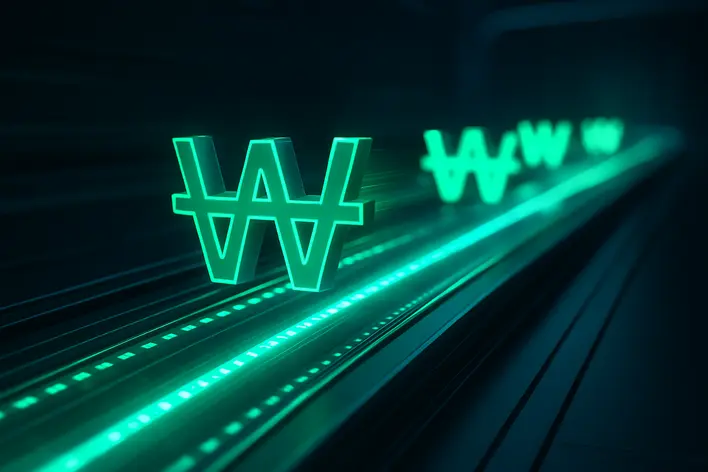To illustrate the key benefit of fast, secure financial transactions using Korean Won (KRW), as mentioned in the article's list of reasons.