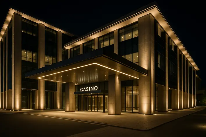 To visually represent the concept of 'Foreigner-Only Casinos' in South Korea, highlighting their legality and exclusivity for non-Korean citizens.