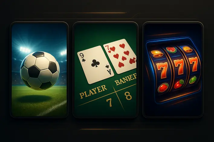 To illustrate the platform's comprehensive services, showcasing that it offers more than just sports betting, including casino games like baccarat and slots.