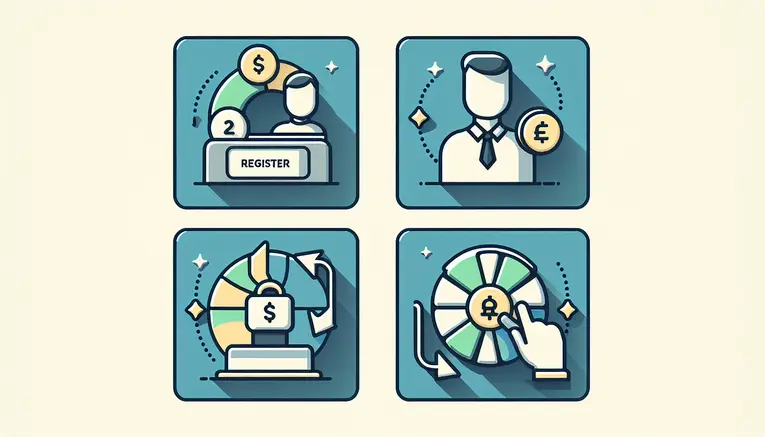 To illustrate the simple, step-by-step process of getting started: registering, depositing, playing, and withdrawing funds.